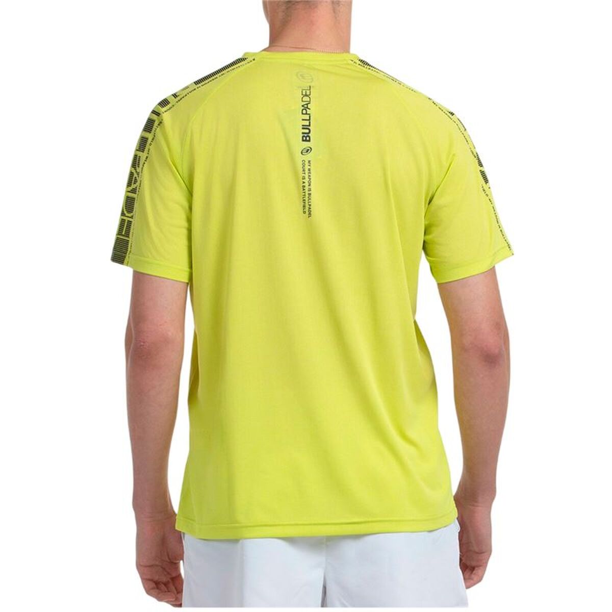 Tricou cu Mânecă Scurtă Bărbați Bullpadel Badan Galben Padel