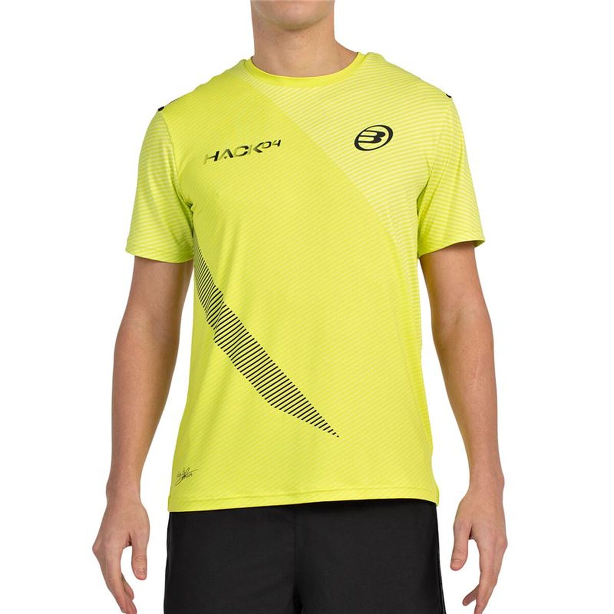 Tricou cu Mânecă Scurtă Bărbați Bullpadel Paquito 25V Galben Padel