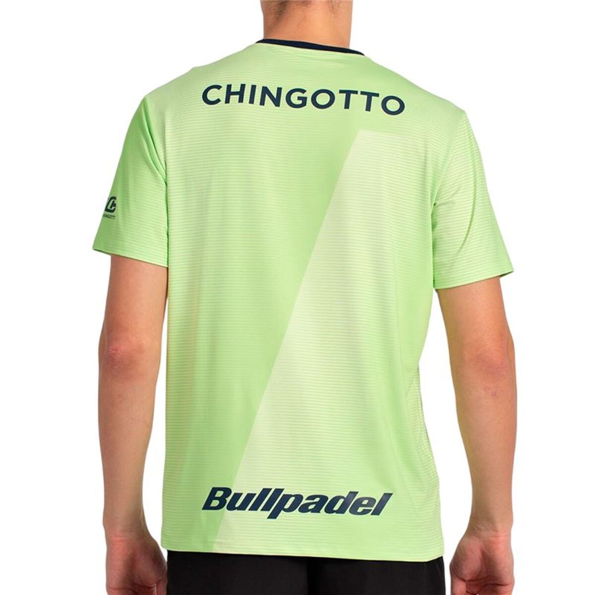 Tricou cu Mânecă Scurtă Bărbați Bullpadel Chingotto 25I 059 Verde lămâie Padel