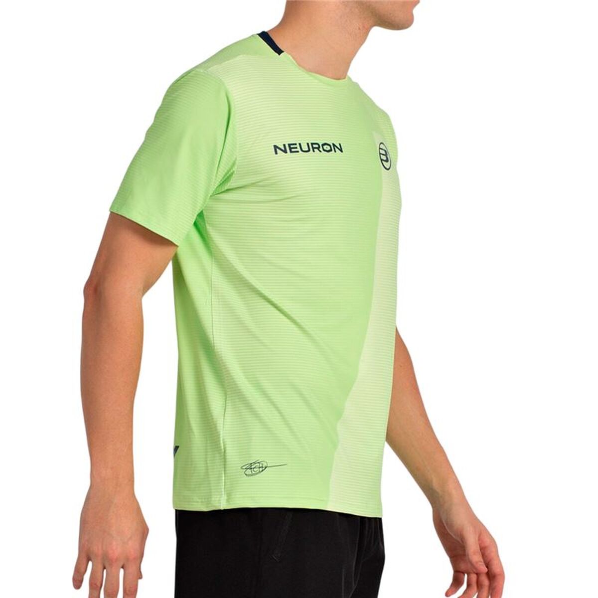 Tricou cu Mânecă Scurtă Bărbați Bullpadel Chingotto 25I 059 Verde lămâie Padel