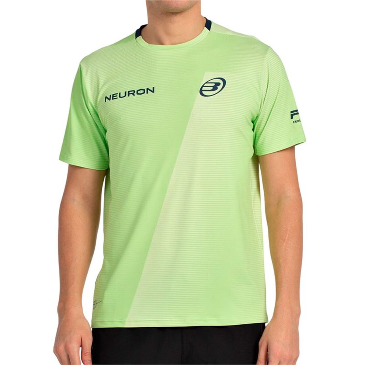 Tricou cu Mânecă Scurtă Bărbați Bullpadel Chingotto 25I 059 Verde lămâie Padel