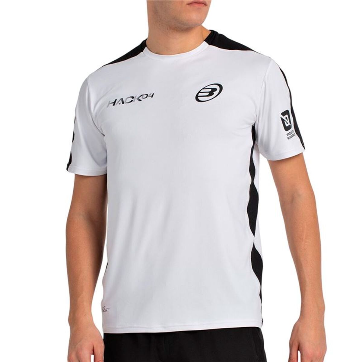 Tricou cu Mânecă Scurtă Bărbați Bullpadel Paquito 25I 012 Alb Padel