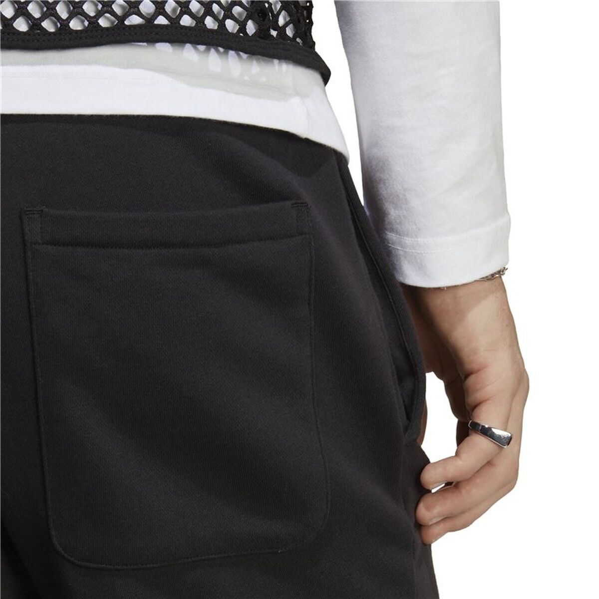 Pantaloni lungi de sport Adidas Negru Bărbați