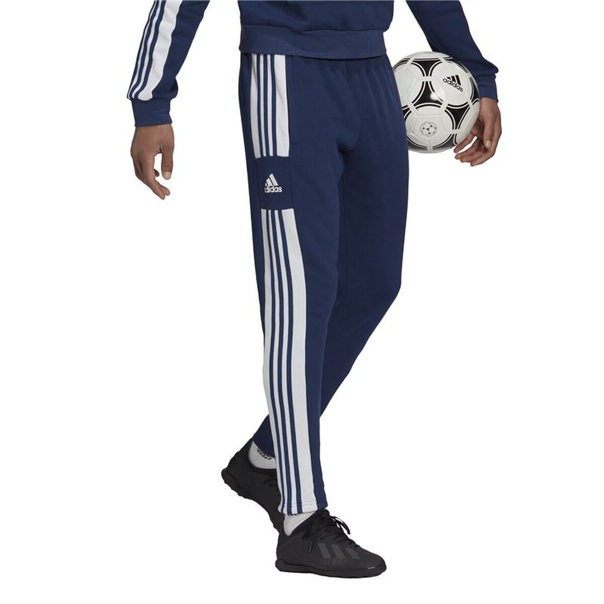 Pantalon de Antrenament de Fotbal pentru Adulți Adidas Sq21 Bleumarin Bărbați