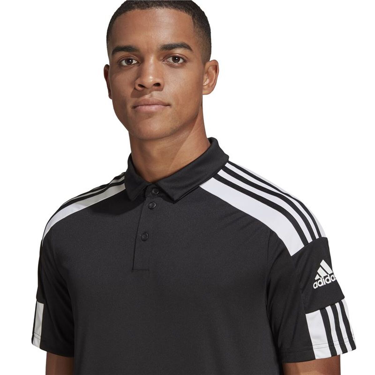 Tricou Polo cu Mânecă Scurtă Bărbați Adidas GK9556 Negru 3XL
