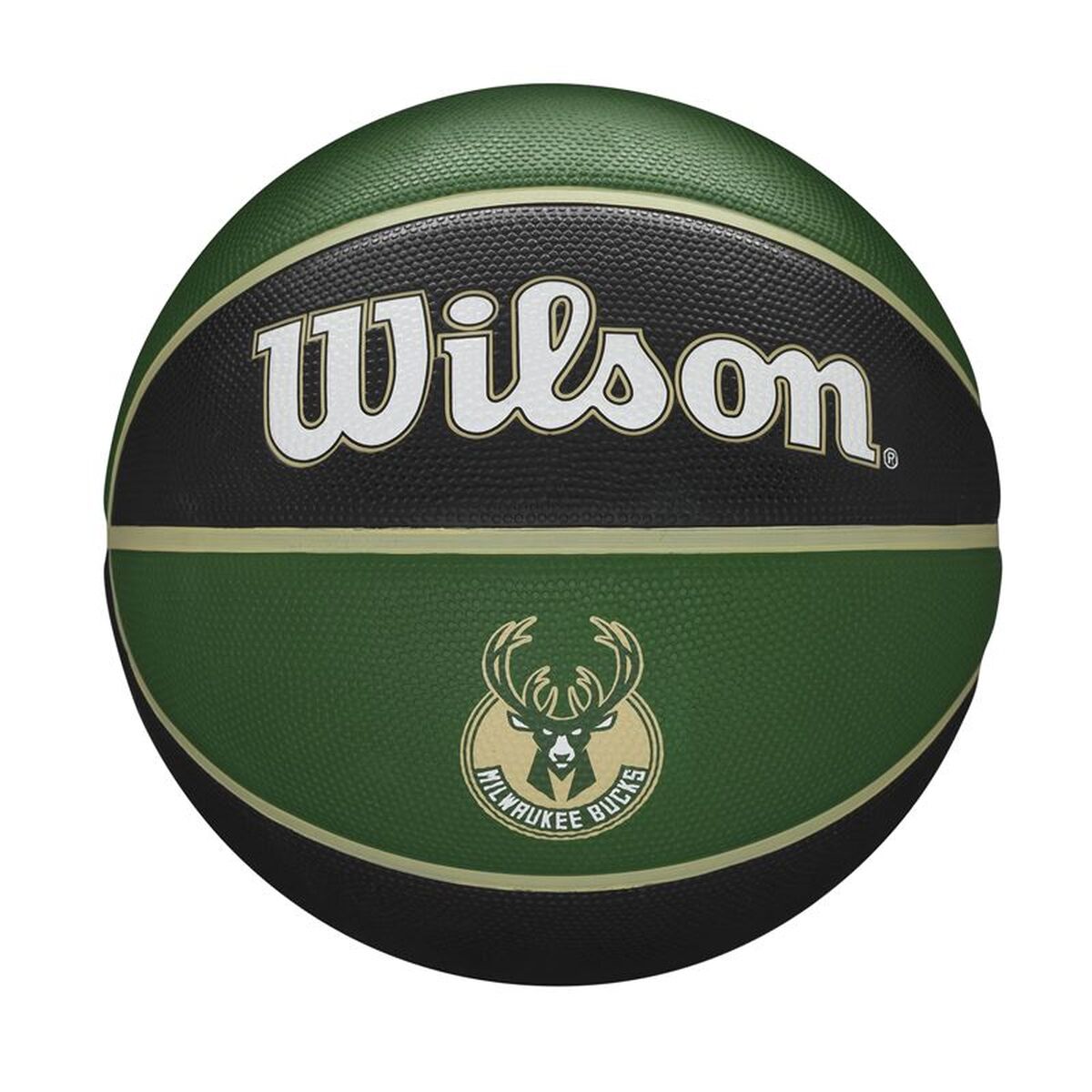 Minge de Baschet Wilson NBA Team Tribute Milwakee 7 Verde Cauciuc (Mărimea 7)