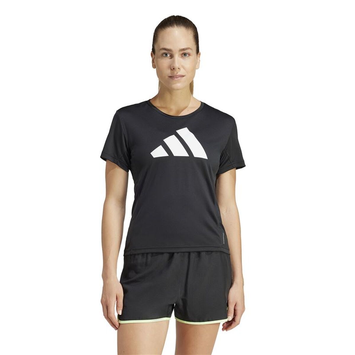 Tricou cu Mânecă Scurtă Femei Adidas IL7227 Negru (XS)