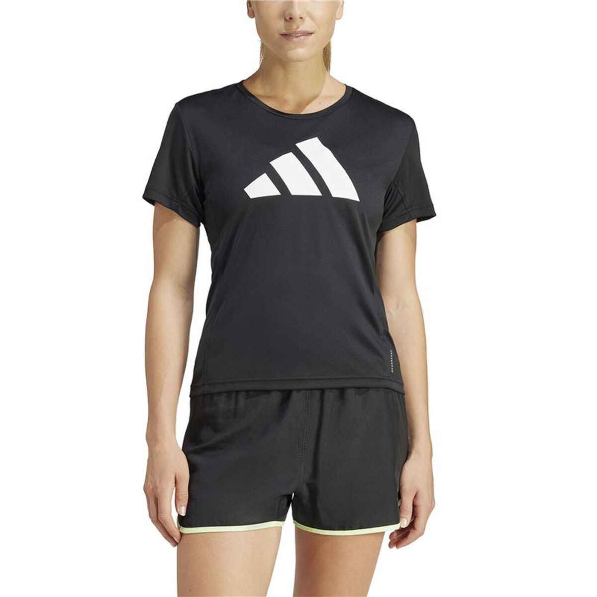 Tricou cu Mânecă Scurtă Femei Adidas IL7227 Negru (XS)