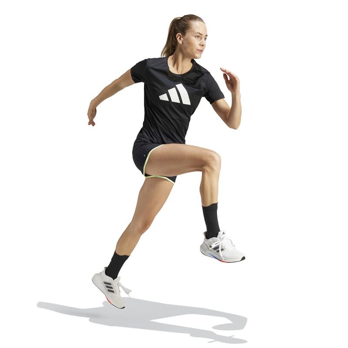 Tricou cu Mânecă Scurtă Femei Adidas IL7227 Negru (XS)