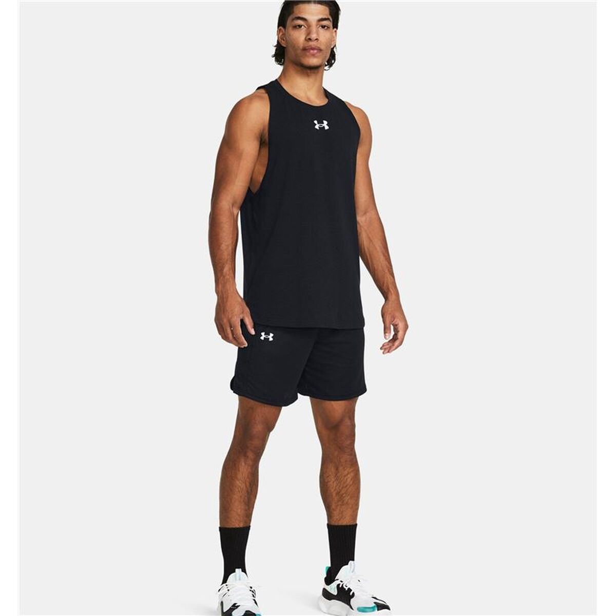 Pantaloni Scurți de Baschet pentru Bărbați Under Armour Baseline Negru