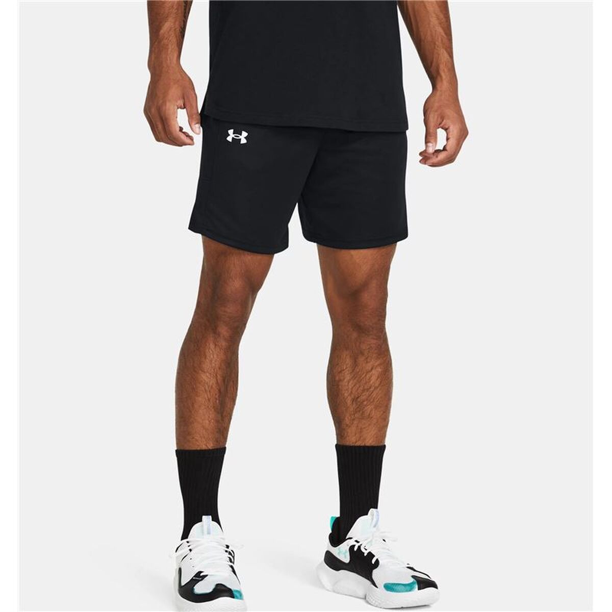 Pantaloni Scurți de Baschet pentru Bărbați Under Armour Baseline Negru