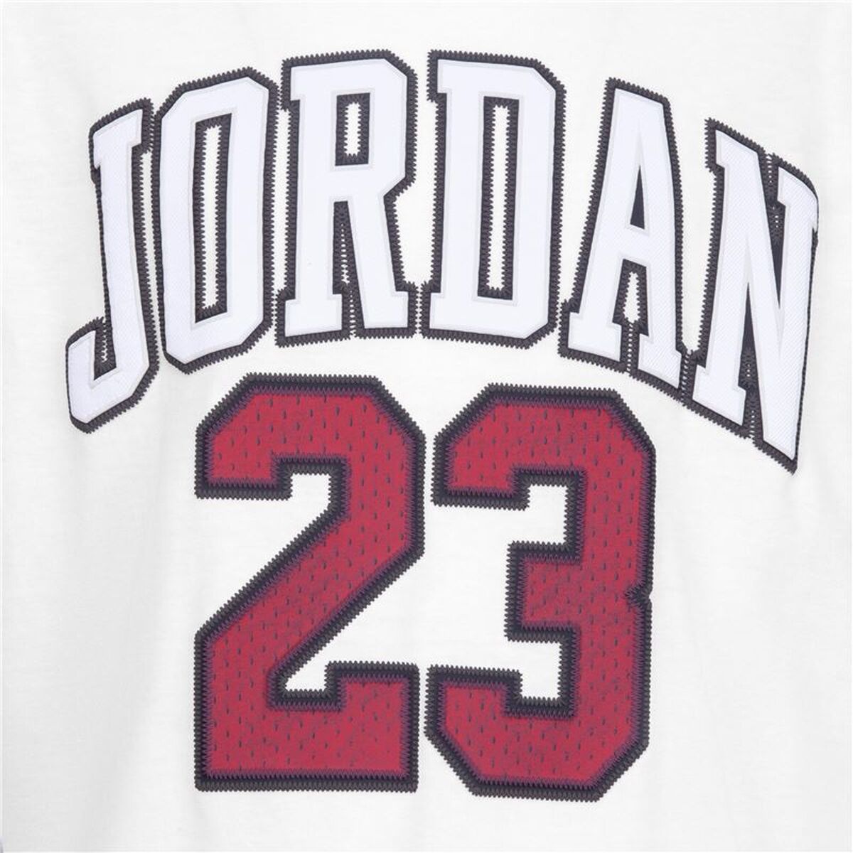 Tricou cu Mânecă Scurtă pentru Copii Jordan 95A088-001 Alb