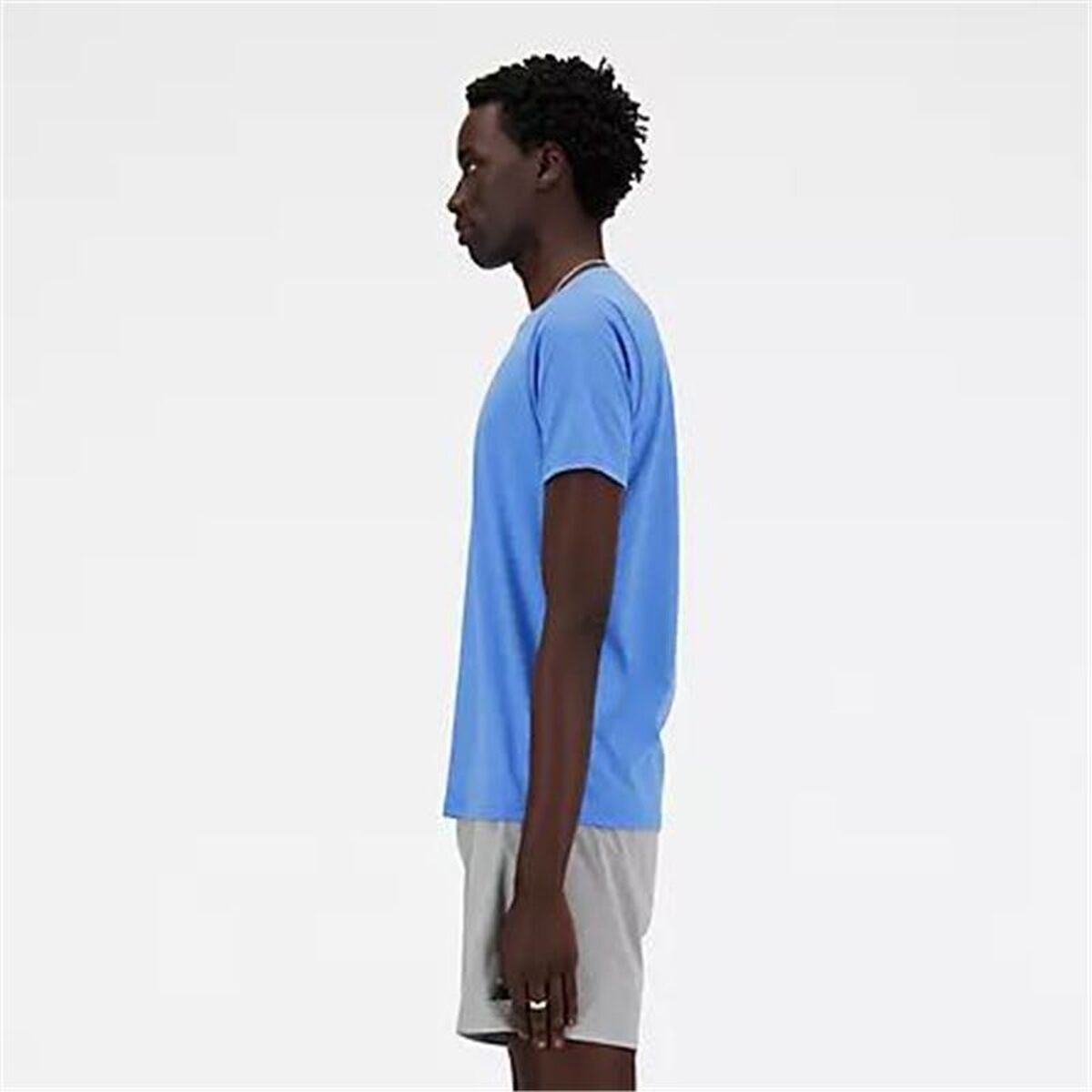 Tricou cu Mânecă Scurtă Bărbați New Balance MT41070_BIA Indigo (L)