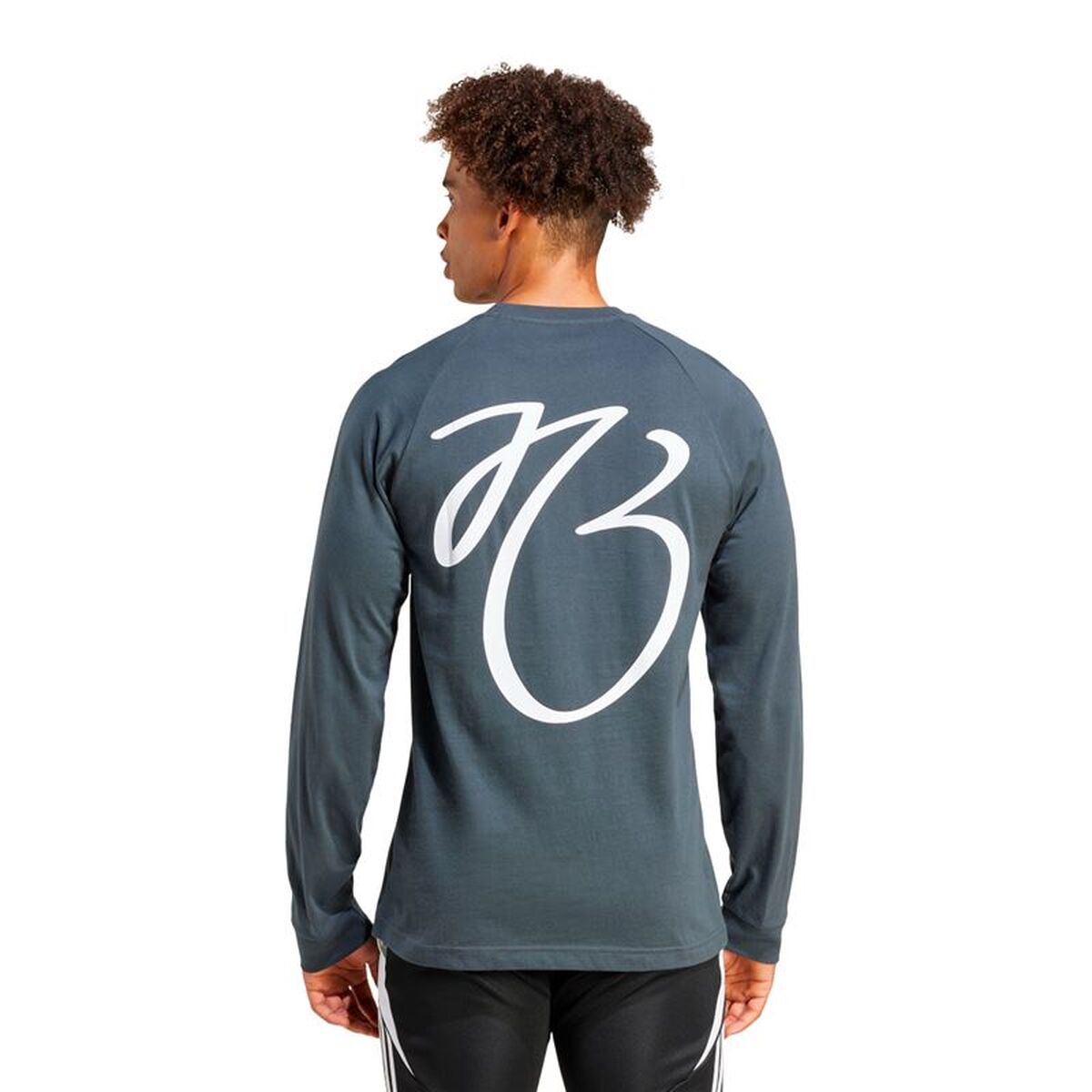 Tricou cu Mânecă Lungă Bărbați Adidas JM9351 Gri închis (XS)