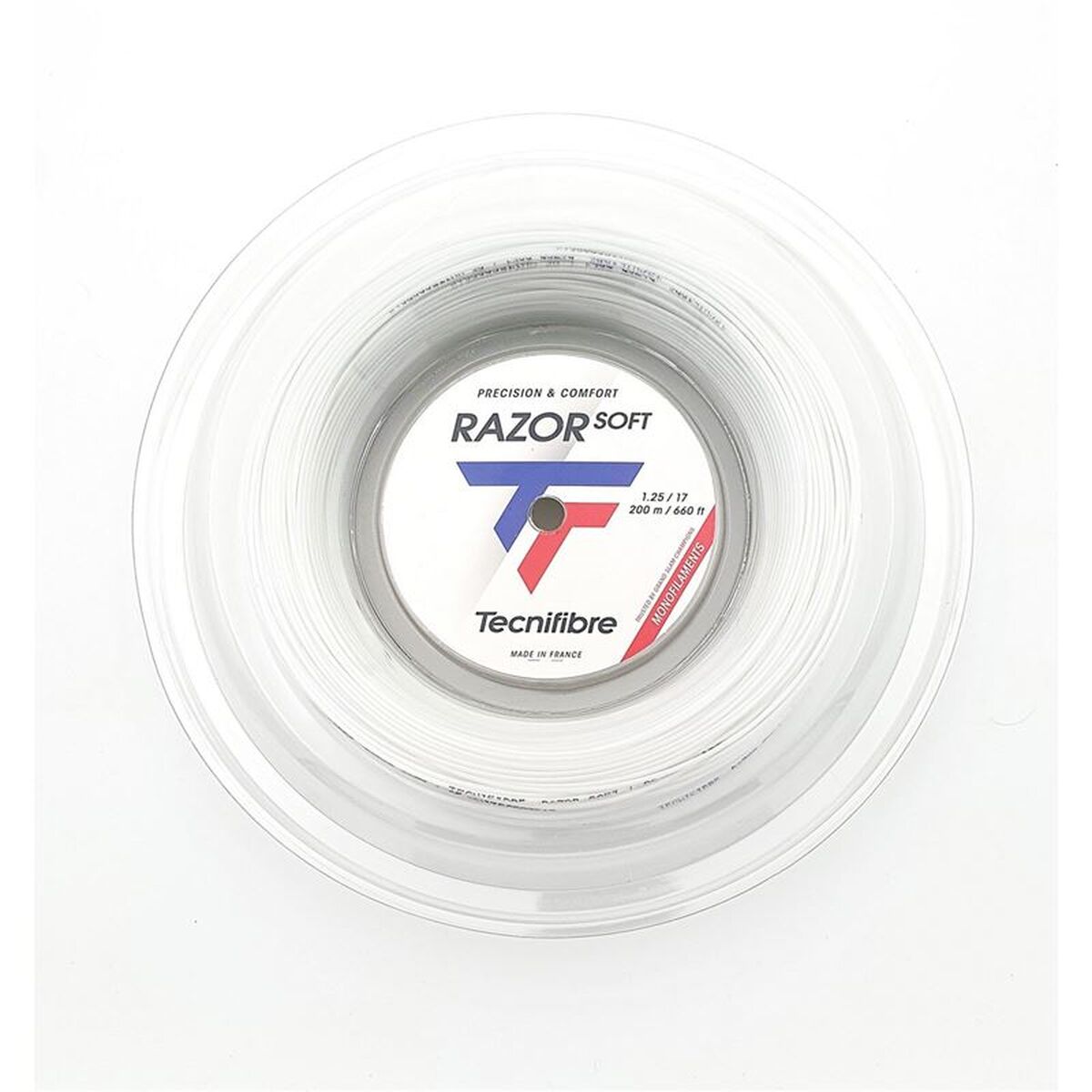 Șnur de rachetă Tecnifibre Razor Soft Alb