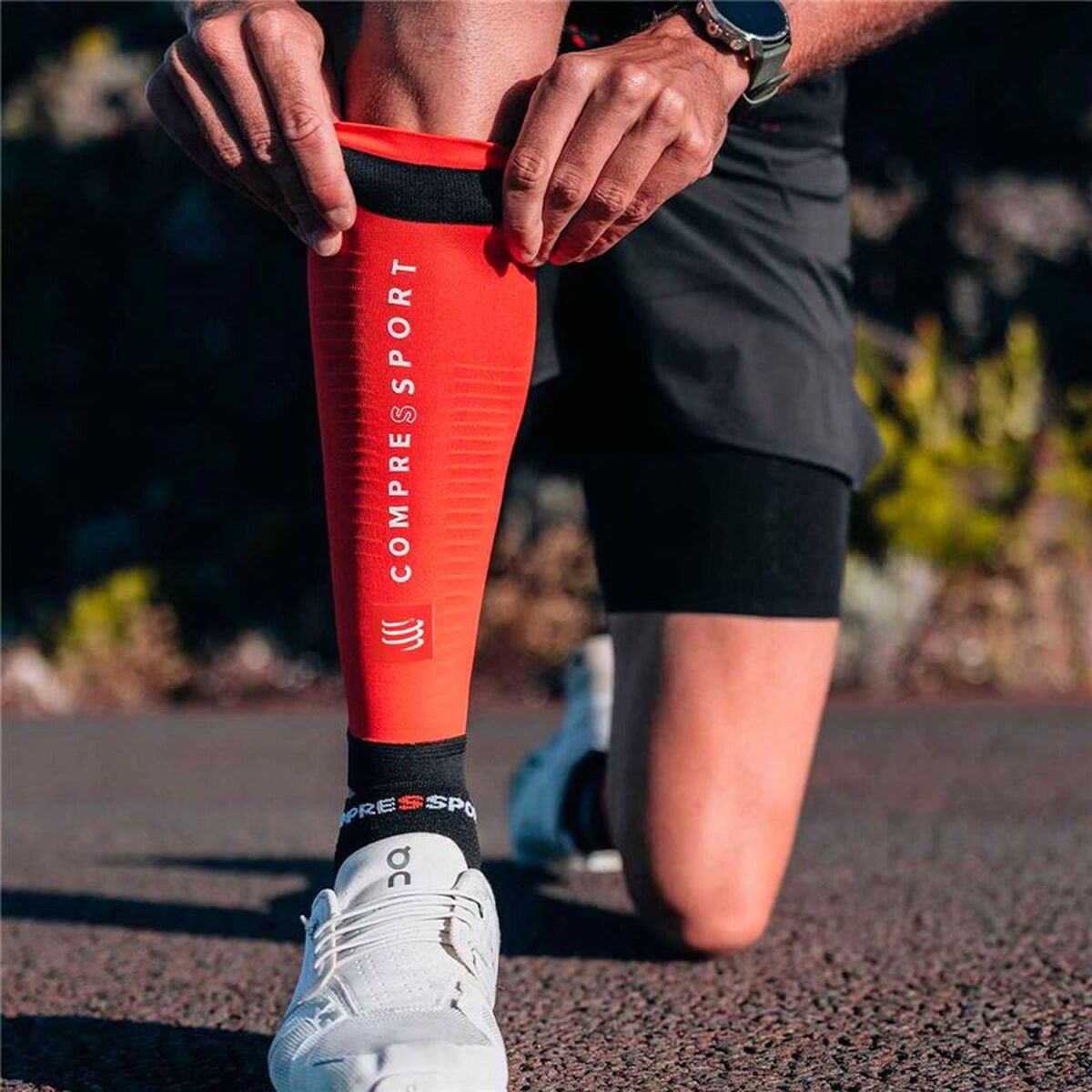 Manșete sport de compresie pentru gambe Compressport SU00047B-3093