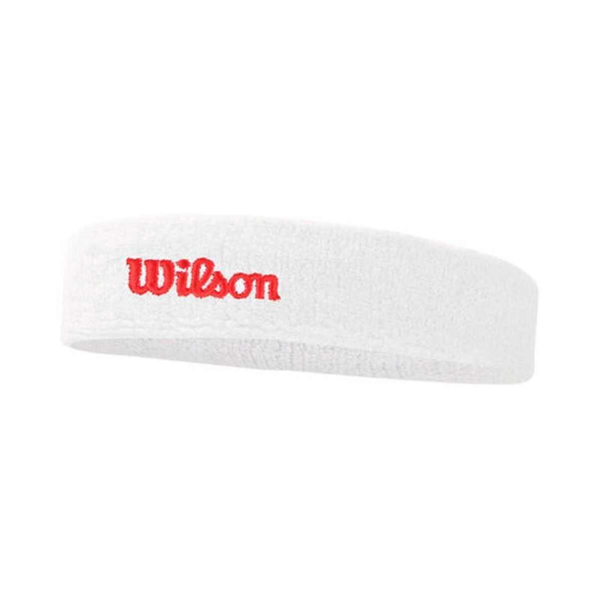 Bandă Sport pentru Cap Wilson Terry Logo Headband Alb Mărime unică
