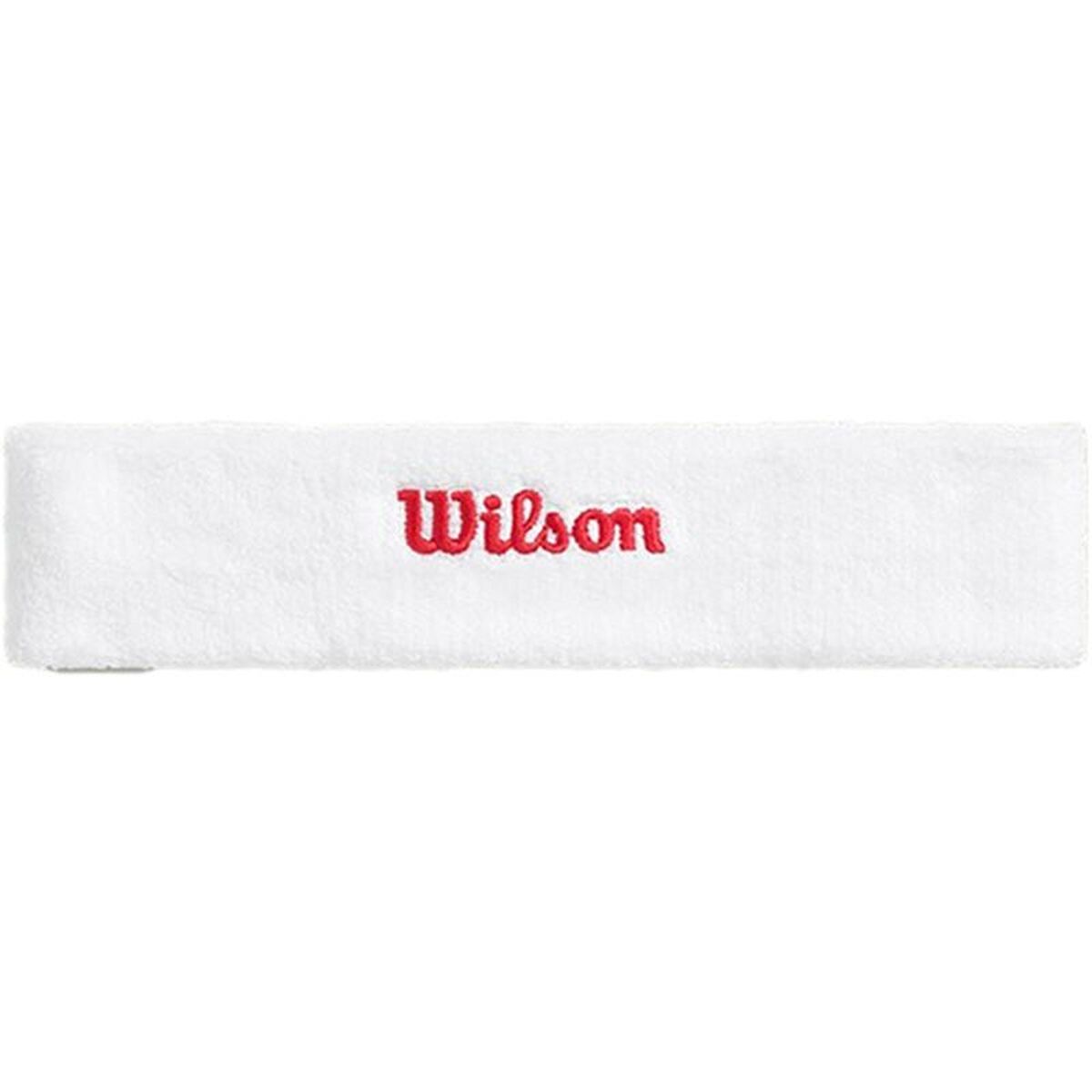 Bandă Sport pentru Cap Wilson Terry Logo Headband Alb Mărime unică