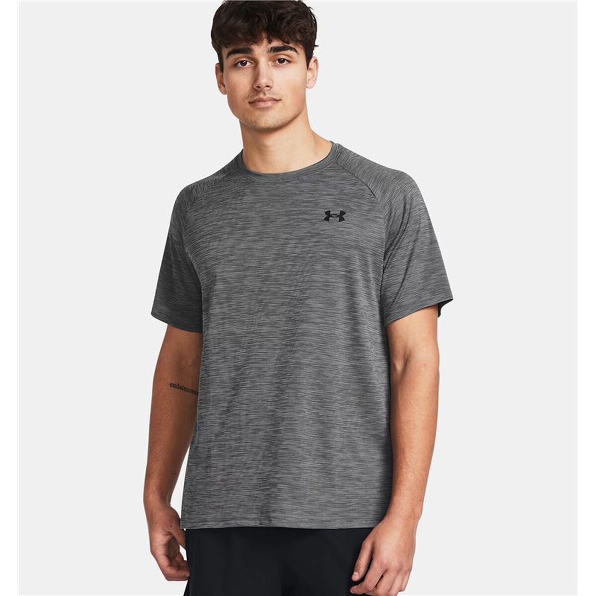Tricou cu Mânecă Scurtă Bărbați Under Armour 1382796-025 Gri închis (XL)