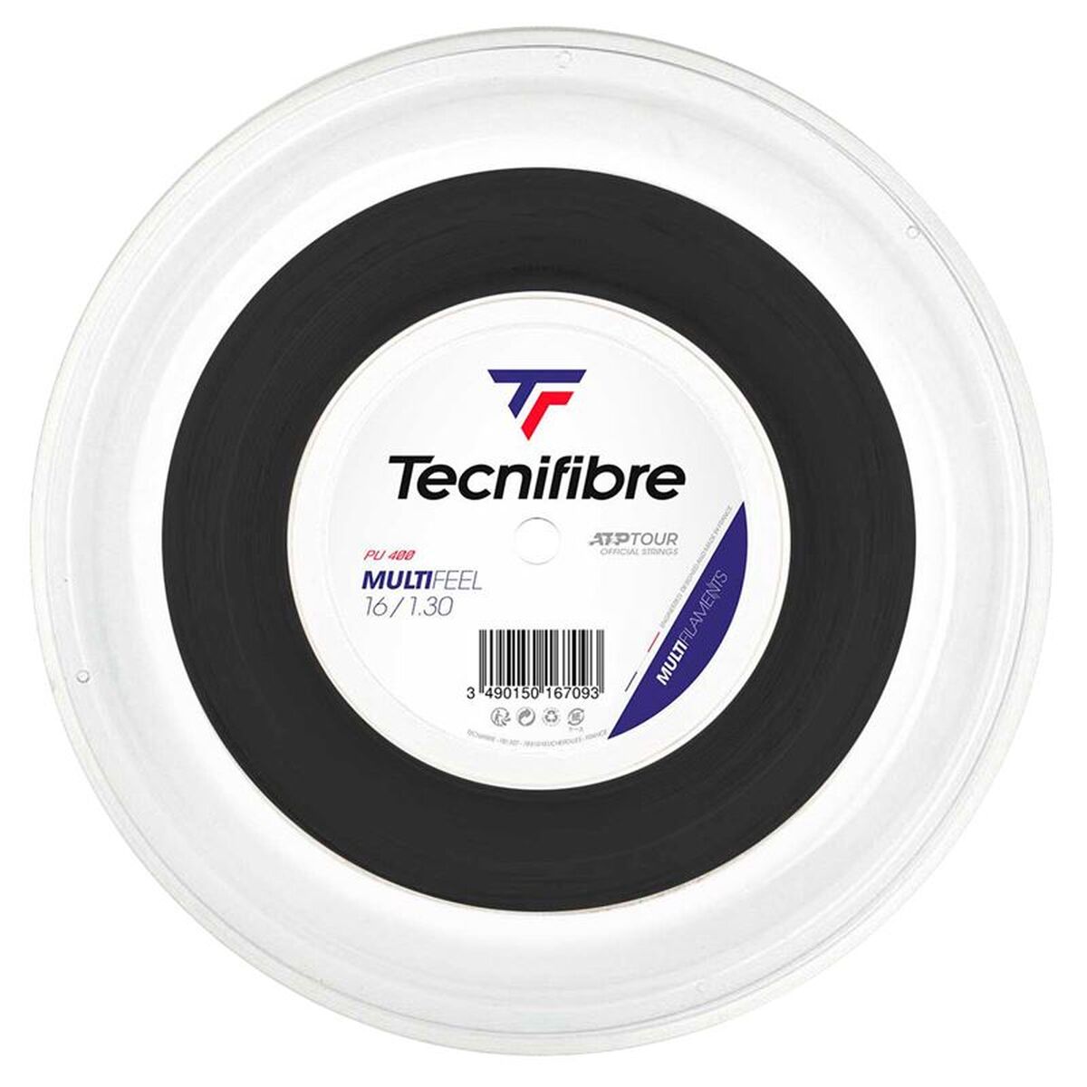 Șnur de rachetă Tecnifibre Multifeel  Alb