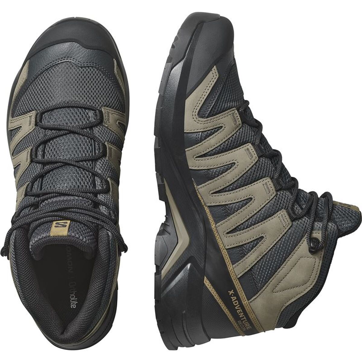 Încălțăminte mers sportiv pentru bărbați Salomon X-Adventure Recon Mid Negru