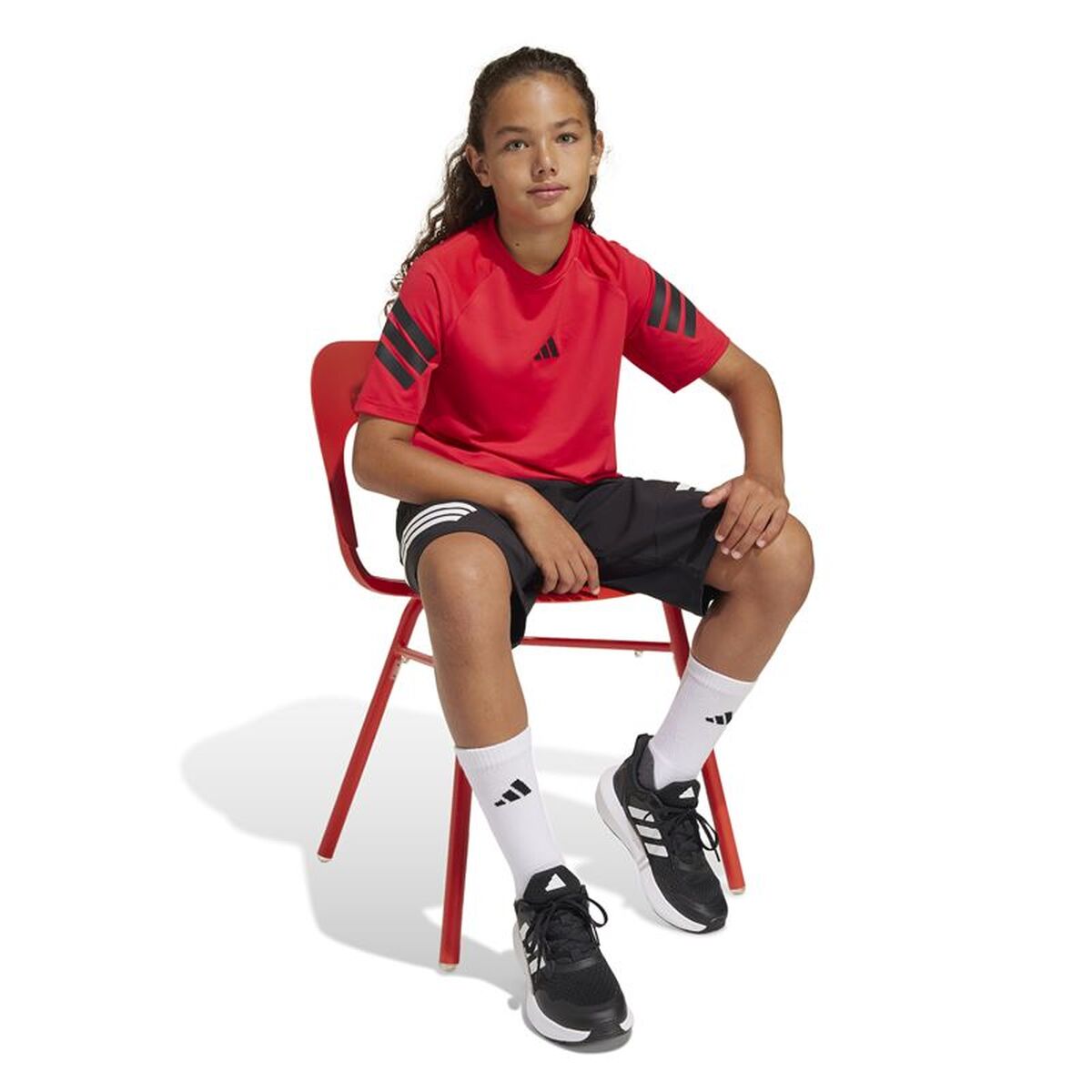 Pantaloni Scurți Sport pentru Copii Adidas Spr Negru