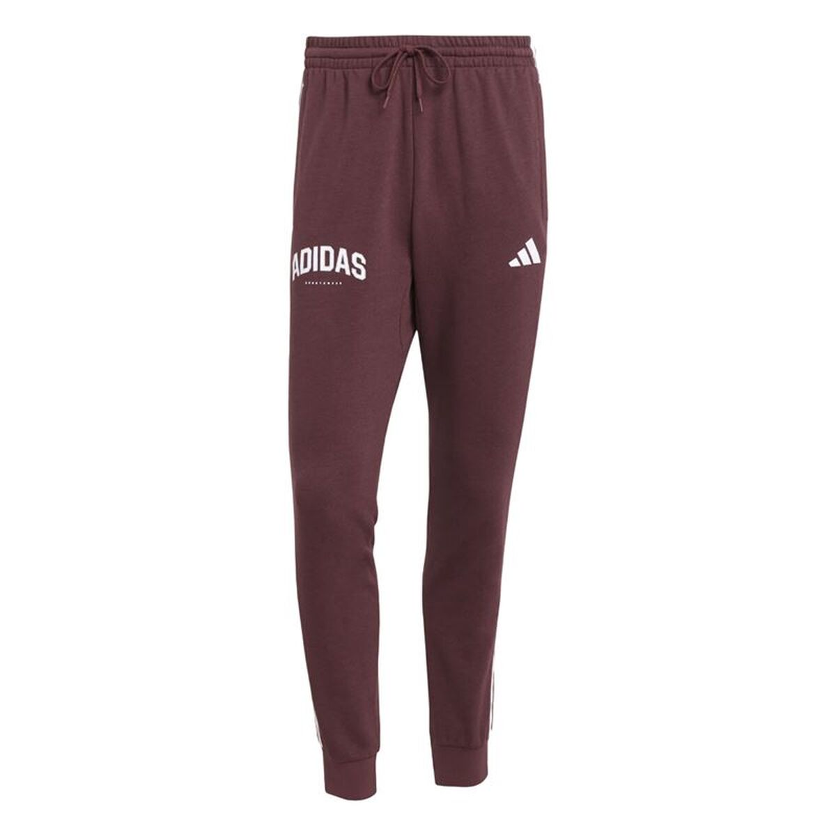 Pantaloni lungi de sport Adidas 3 Bandas Bordo Bărbați