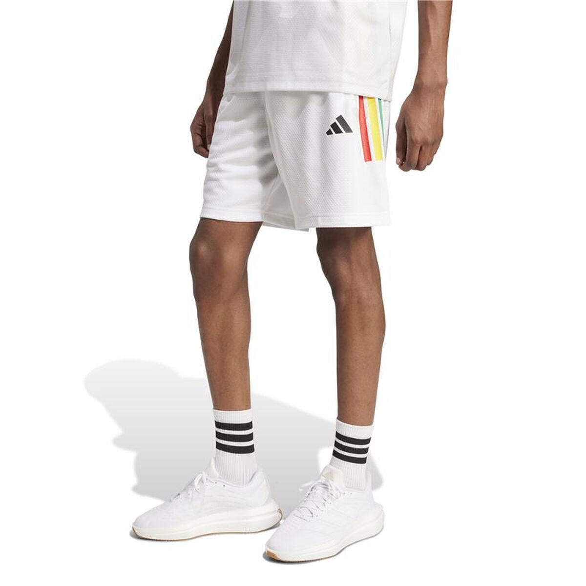 Pantaloni Scurți Sport pentru Bărbați Adidas Tiro Cb Np Alb