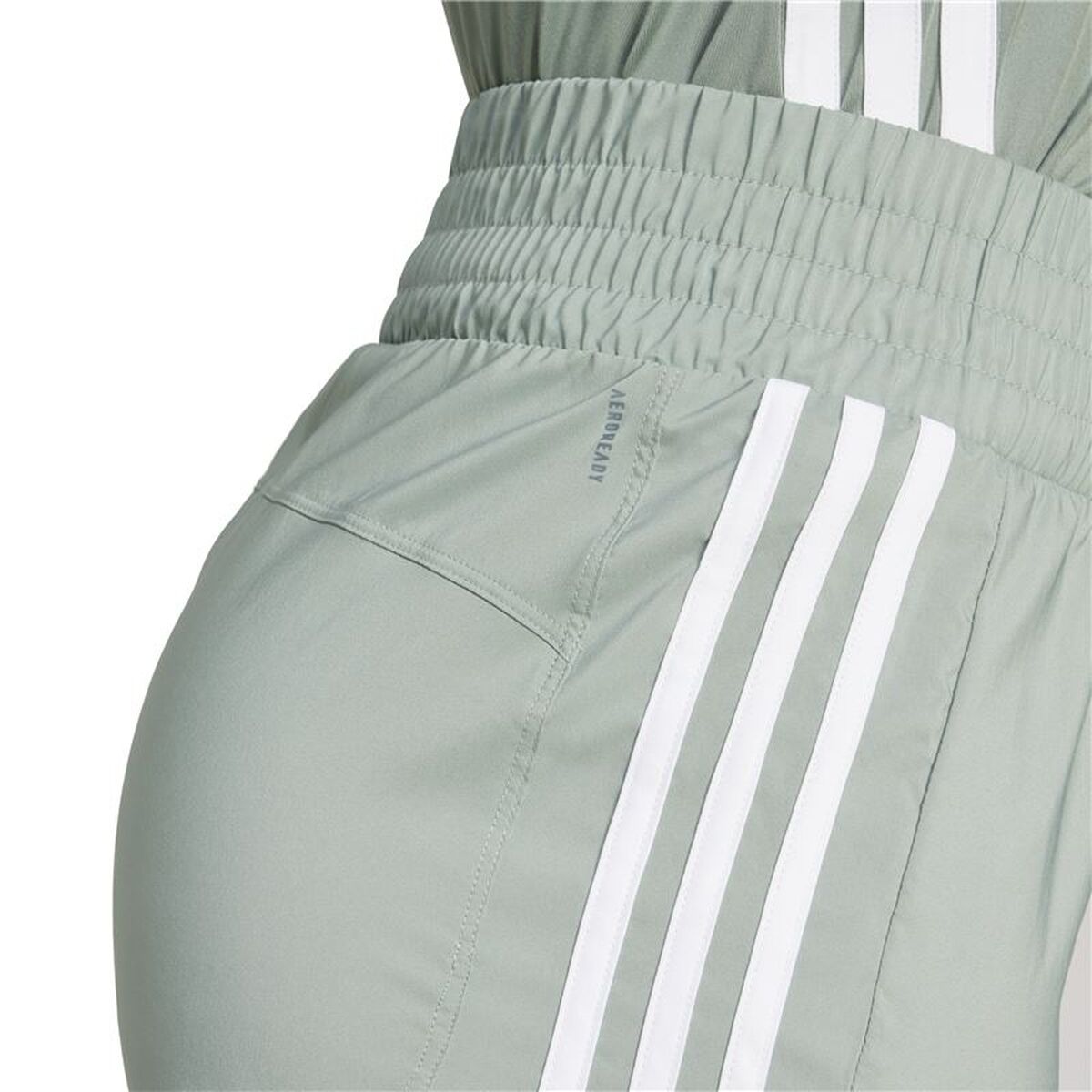 Pantaloni Scurți Sport pentru Damă Adidas Pacer Wvn High Verde