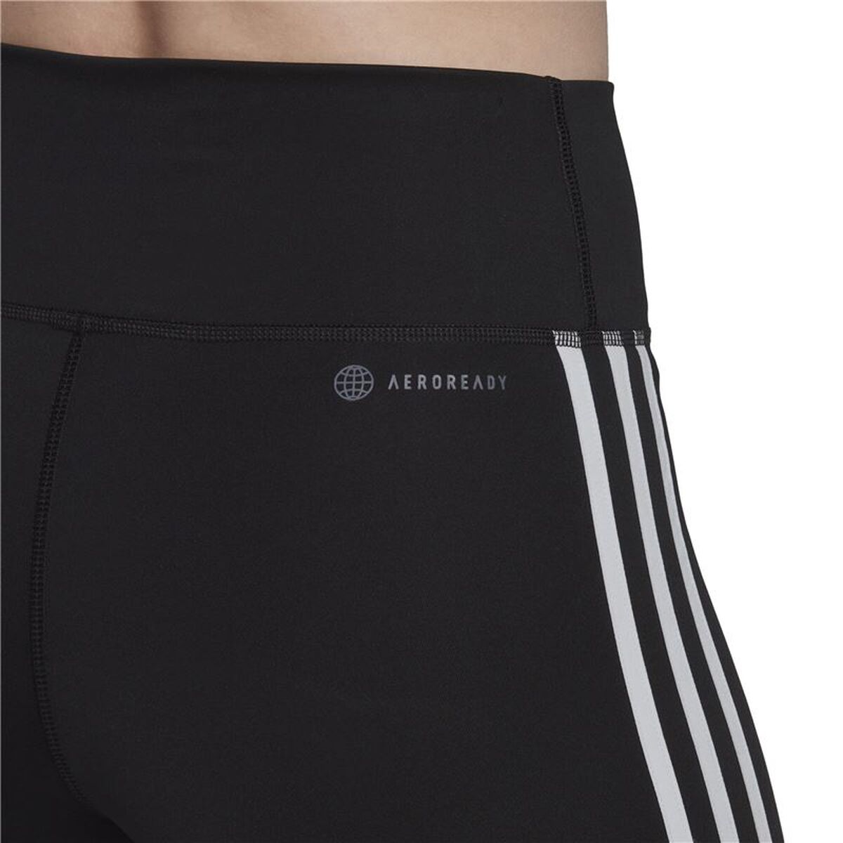 Pantaloni Scurți Sport pentru Damă Adidas Essentials High-Waisted Negru