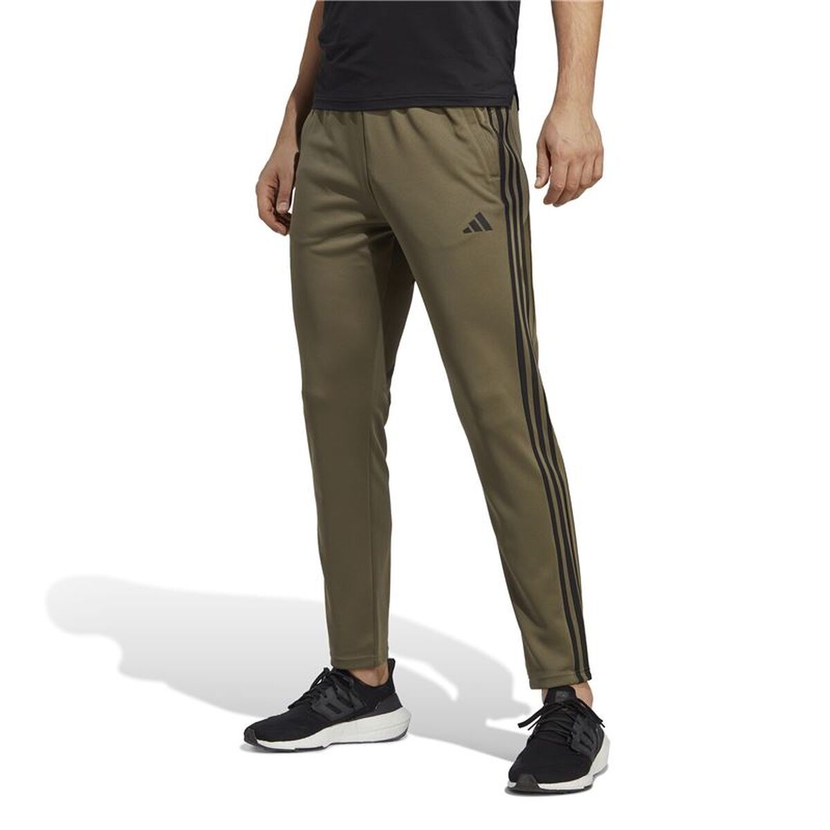 Pantaloni lungi de sport Adidas Essentials Logo 3 Bandas Galben Bărbați