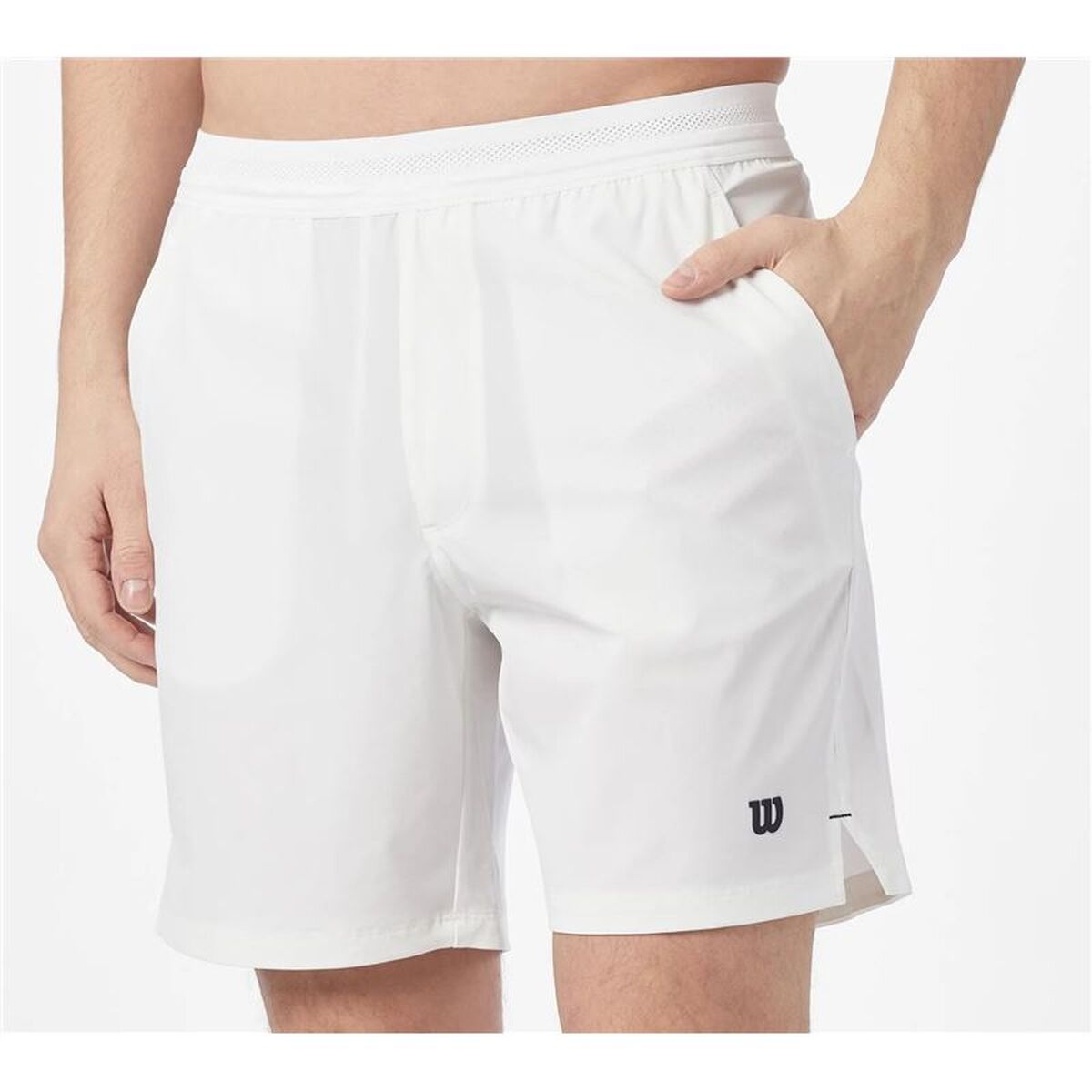 Pantaloni Scurți Sport pentru Bărbați Wilson Team Short 7" Alb 7" Padel