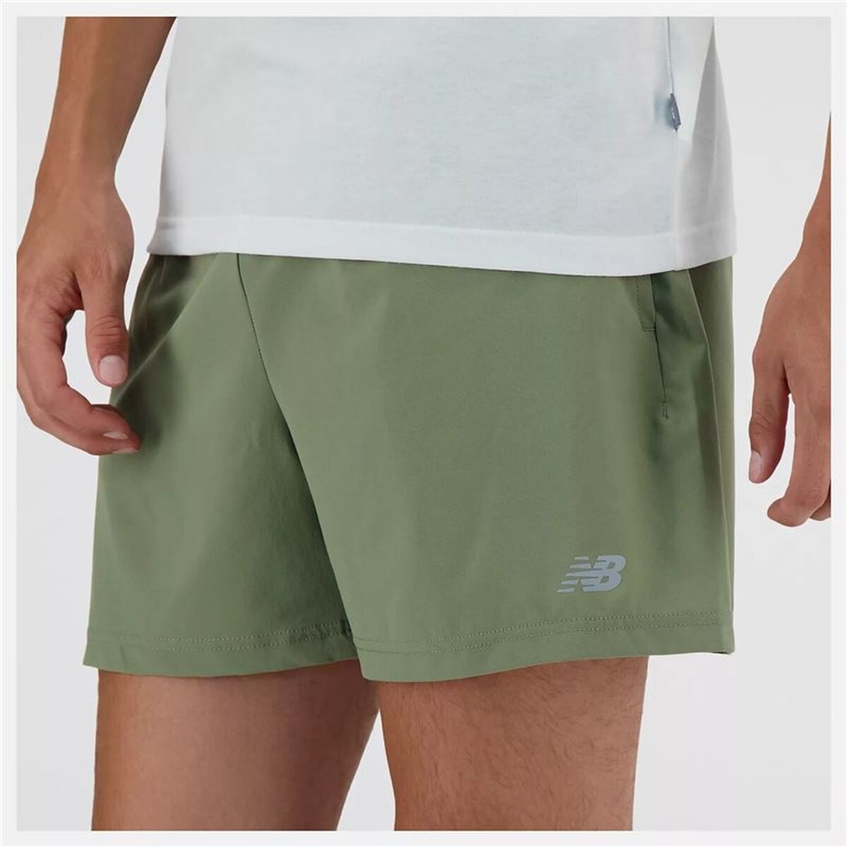 Pantaloni Scurți Sport pentru Bărbați New Balance Sport Essentials 5 Verde inchis