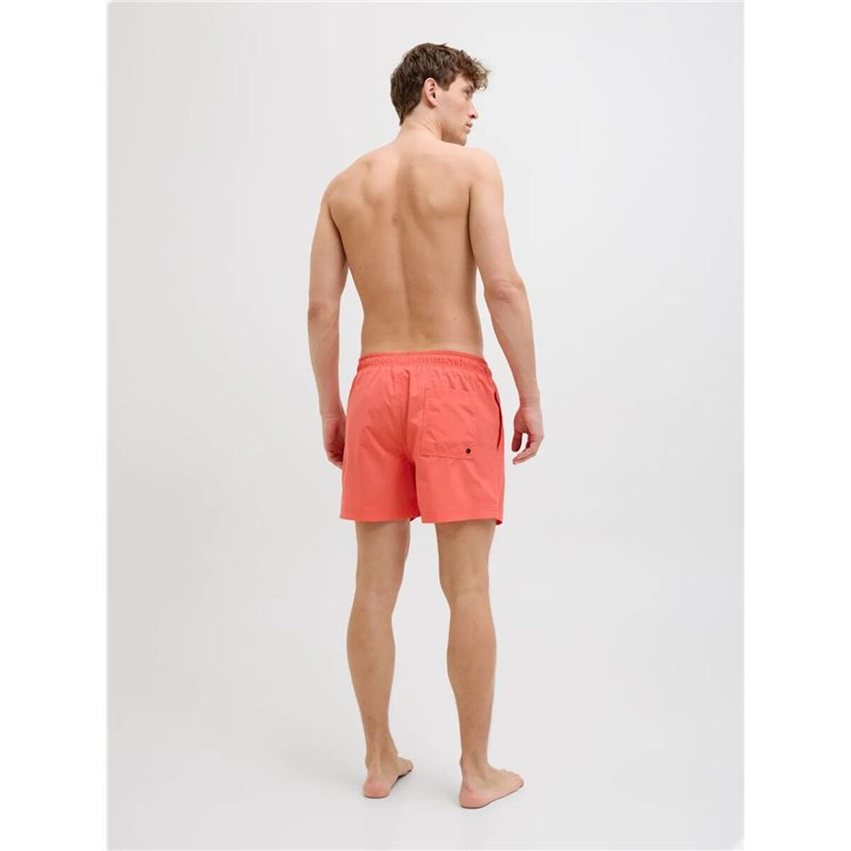 Costum de Baie Bărbați Jack & Jones Jpstmaui Jj Solid Hot Portocaliu