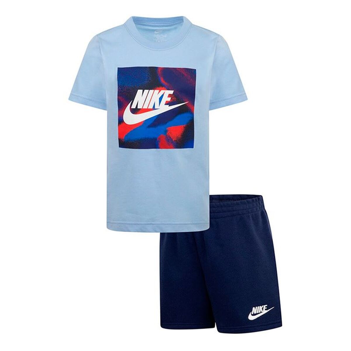 Set Sport pentru Copii Nike Nkn Club Express Ss Tee Albastru