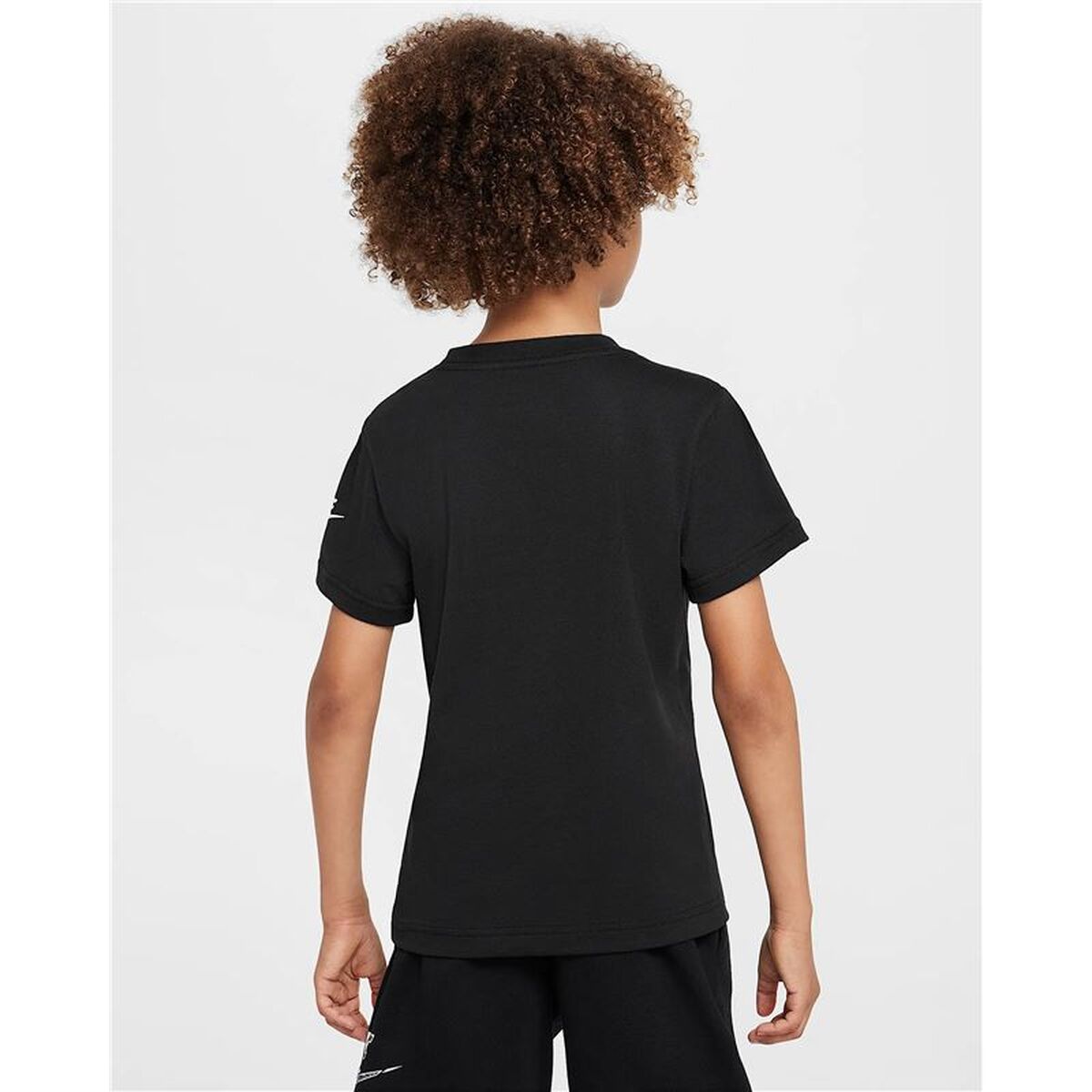 Tricou cu Mânecă Scurtă pentru Copii Nike Nkb Futura Block Negru