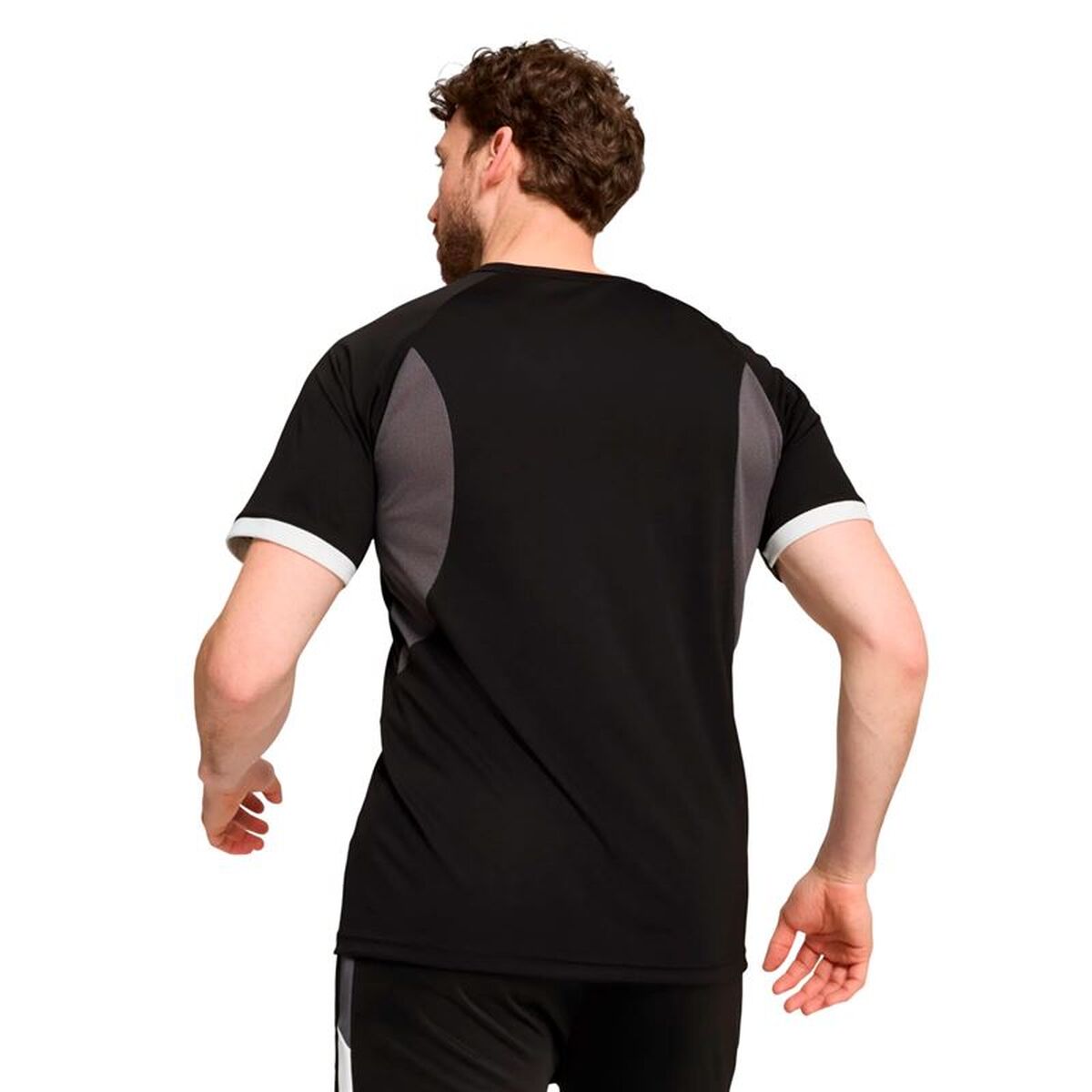 Tricou de Fotbal cu Mânecă Scurtă Bărbat Puma Individual liga Negru