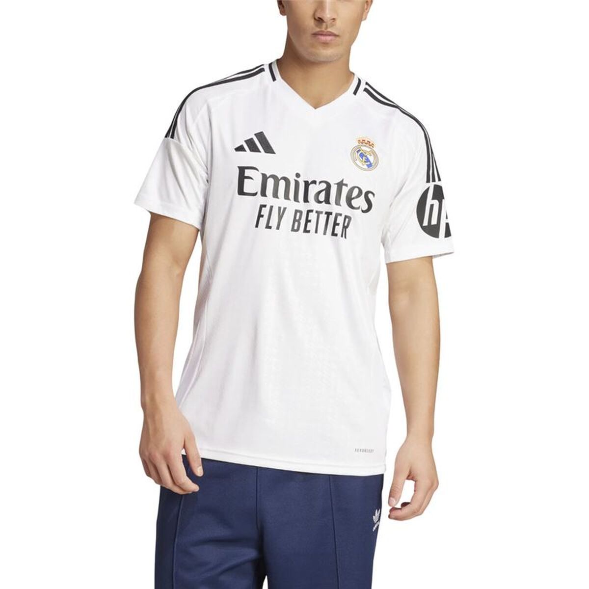 Tricou de Fotbal cu Mânecă Scurtă Bărbat Adidas Real Madrid 24/25 Home Alb