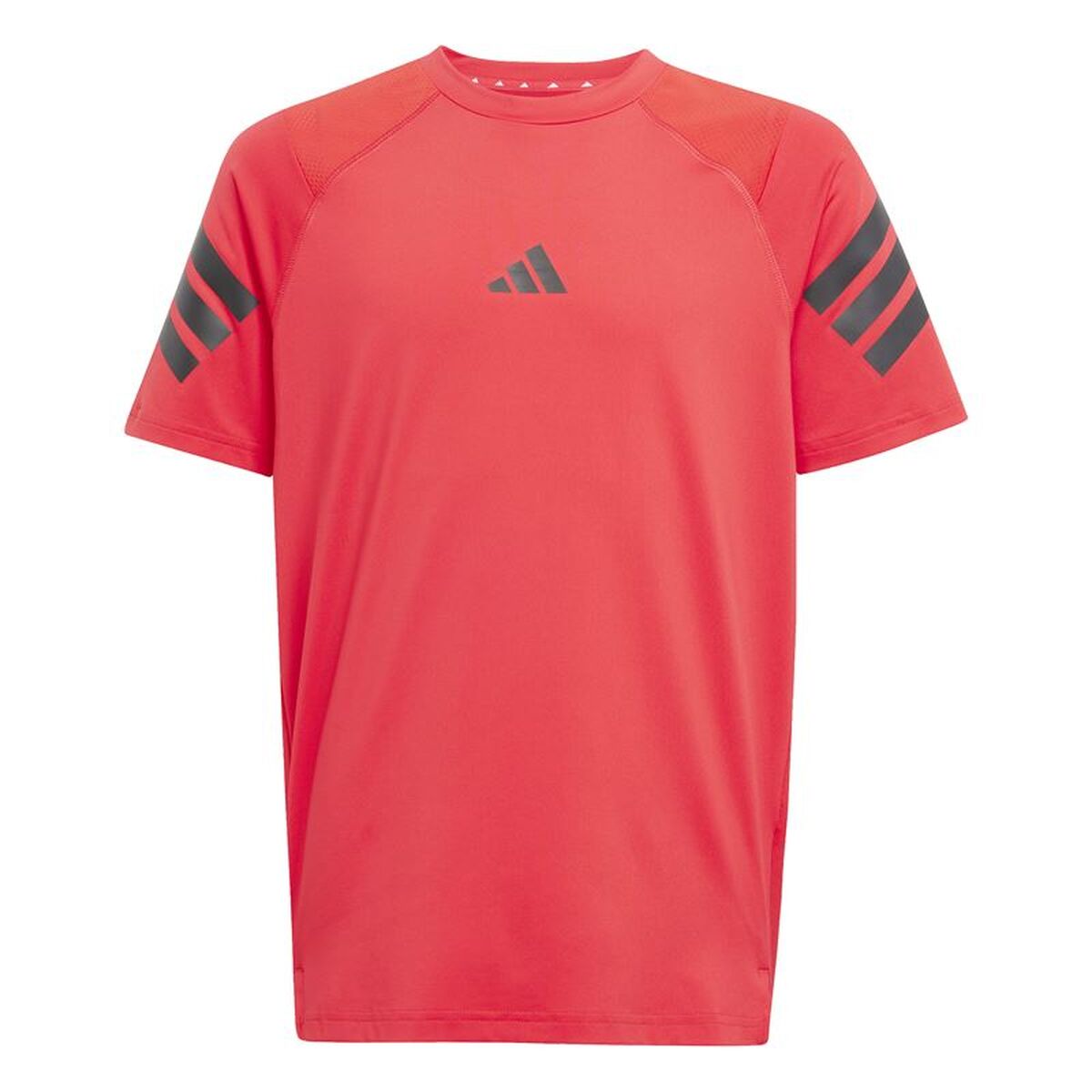 Tricou cu Mânecă Scurtă pentru Copii Adidas All Sports Negru Roșu