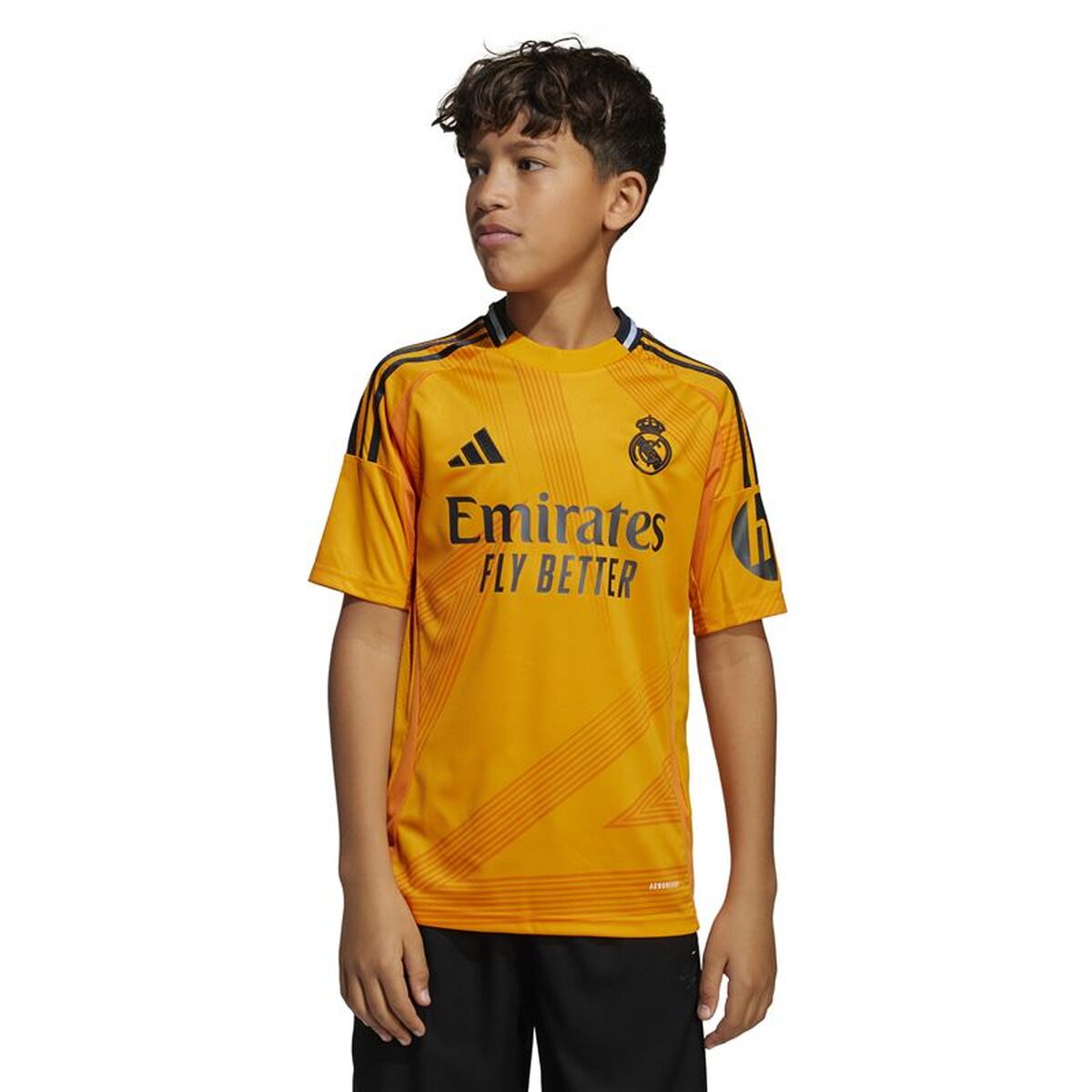 Tricou de Fotbal cu Mânecă Scurtă pentru Copii Adidas Real A Jsy Portocaliu