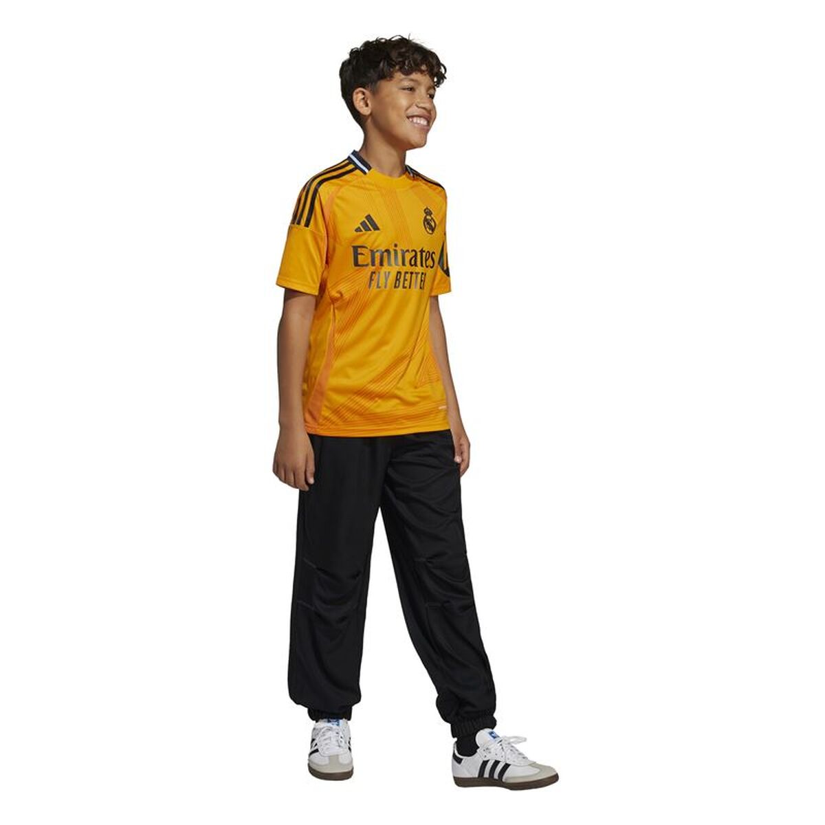 Tricou de Fotbal cu Mânecă Scurtă pentru Copii Adidas Real A Jsy Portocaliu