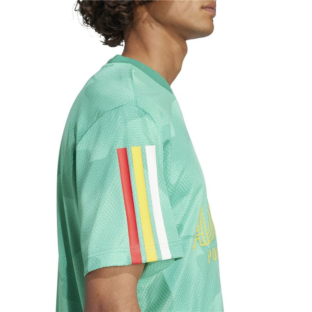 Tricou cu Mânecă Scurtă Bărbați Adidas Tiro Np Alb Acvamarin