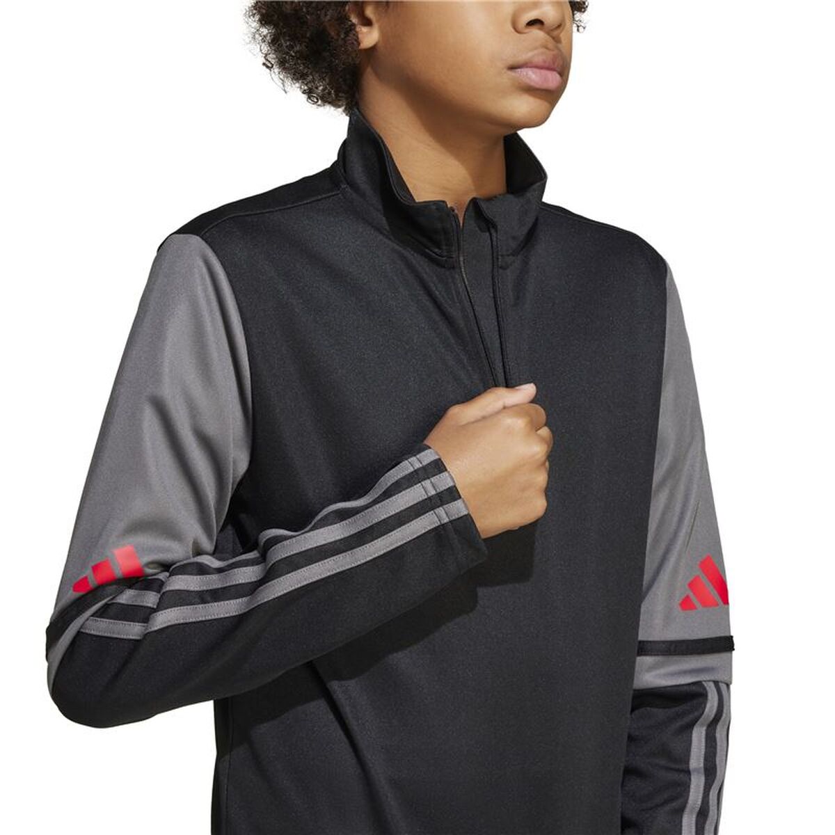 Tricou cu Mânecă Lungă pentru Copii Adidas Squadra25 Tr Top Negru
