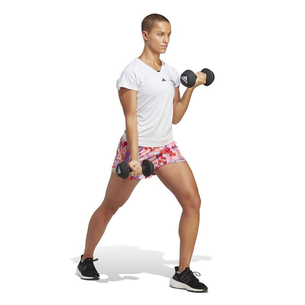 Tricou cu Mânecă Scurtă Femei Adidas Essentials Minimal Alb Fitness