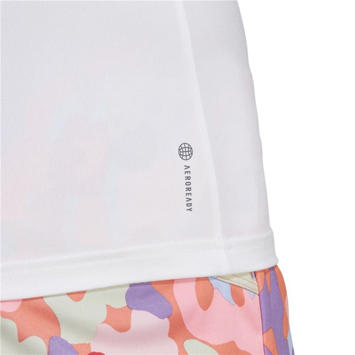 Tricou cu Mânecă Scurtă Femei Adidas Essentials Minimal Alb Fitness