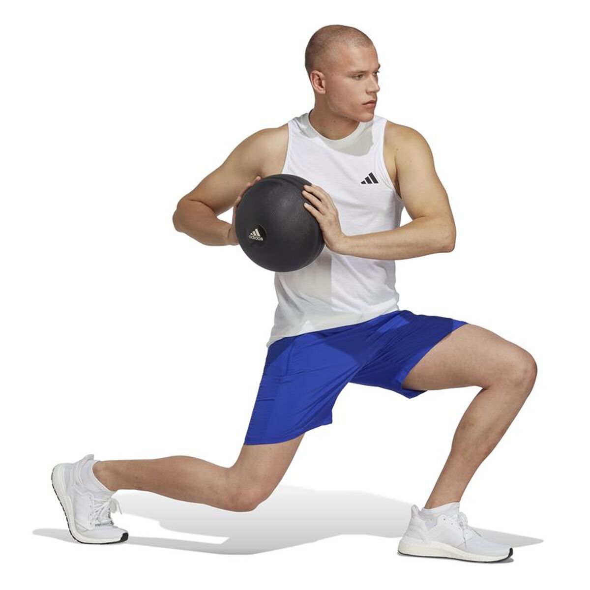 Tricou de Bărbați fără Mâneci Adidas Training Essentials Alb