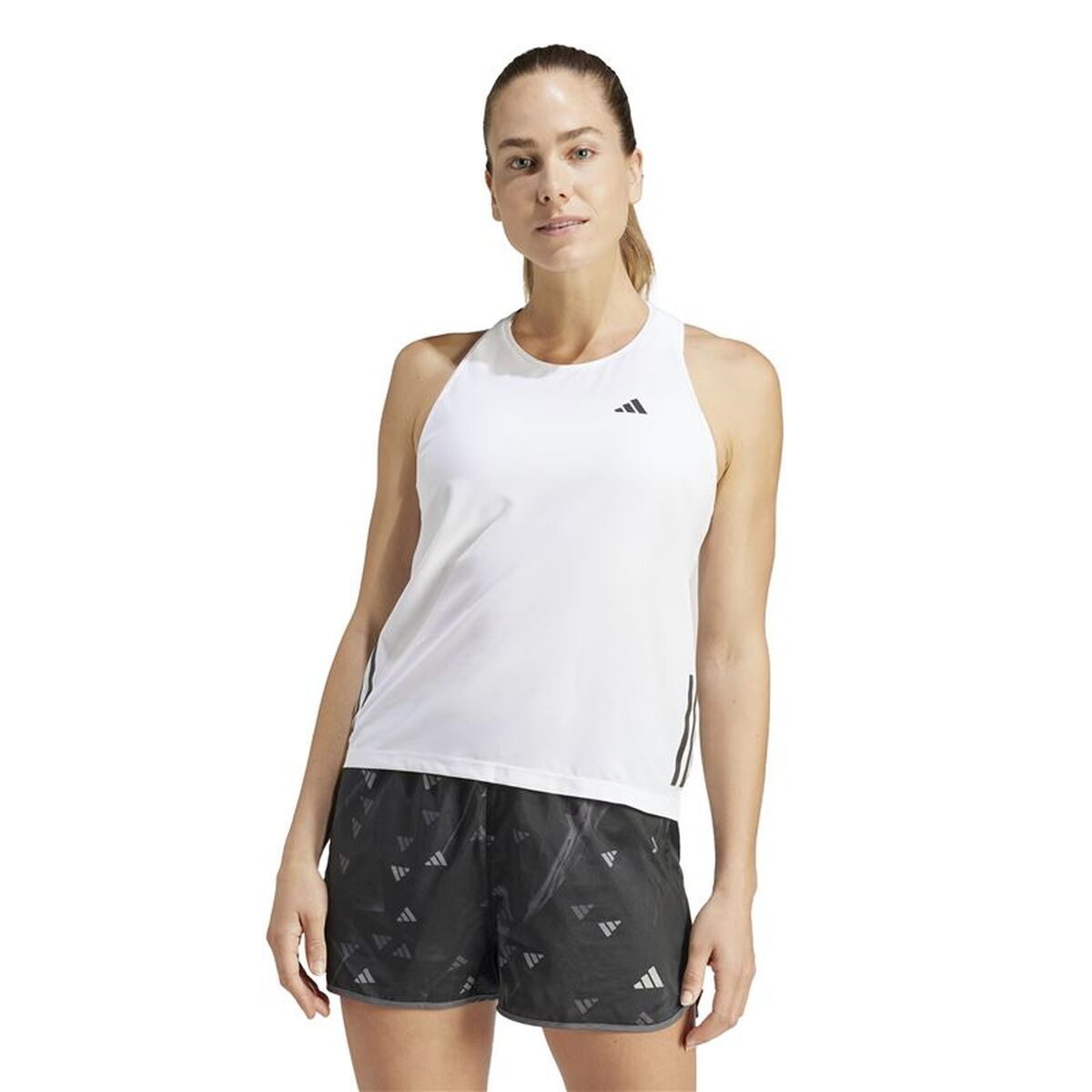 Tricou de Damă fără Mâneci Adidas  Own the Run Alb Running