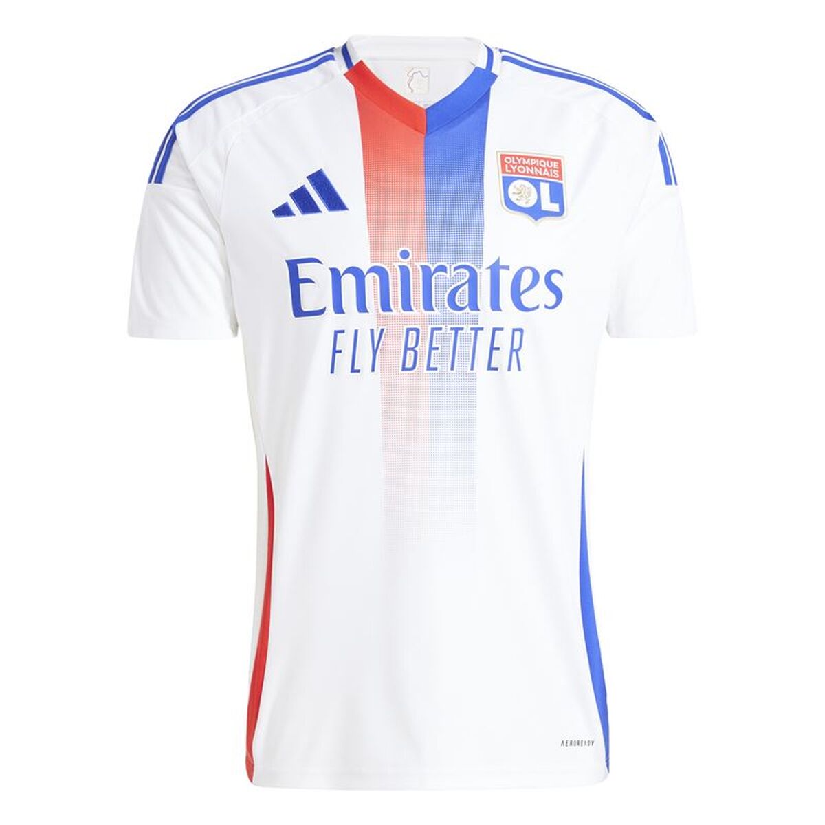 Tricou de Fotbal cu Mânecă Scurtă Bărbat Adidas Olympique Lyonnais 24/25 Home