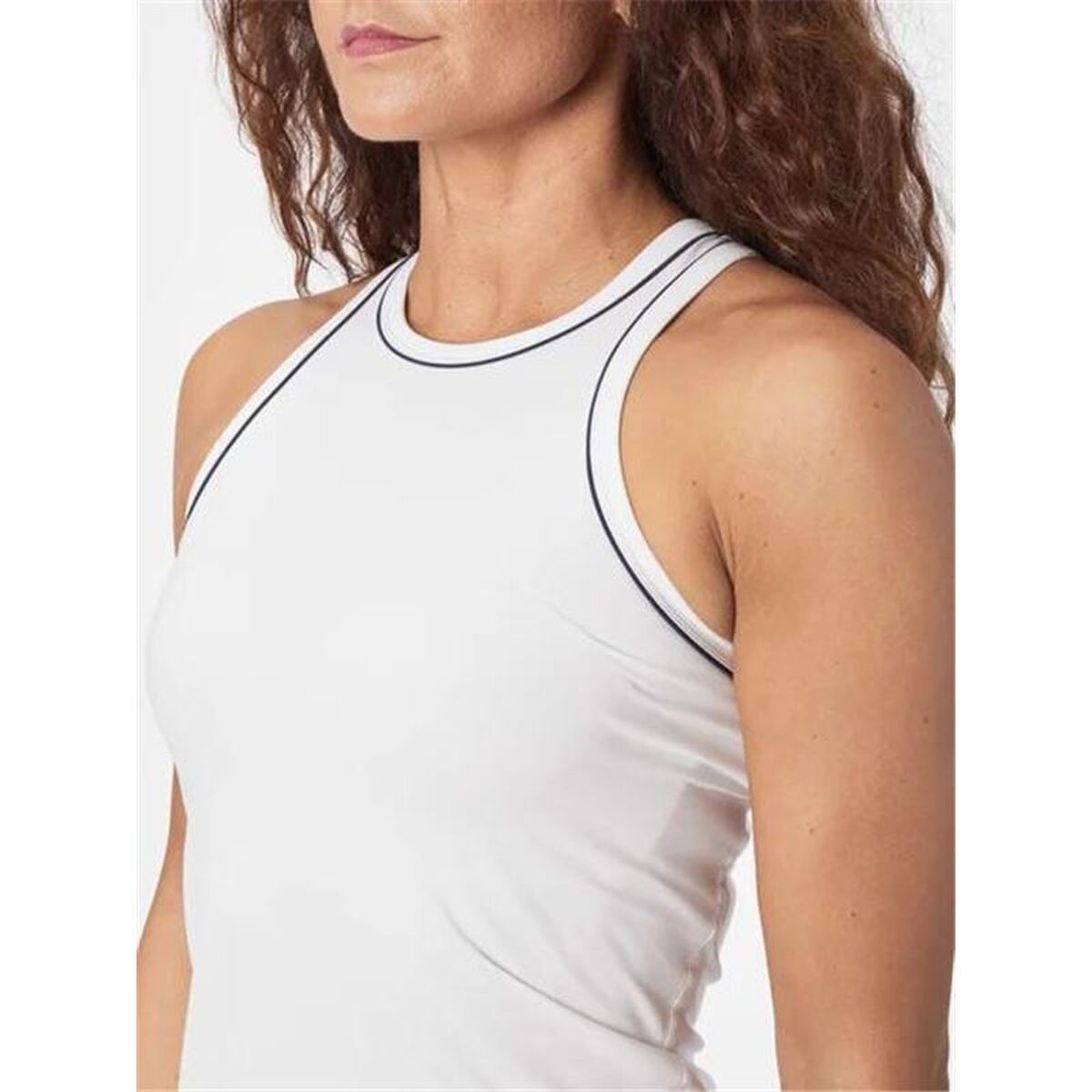 Tricou de Damă fără Mâneci Wilson Team Tank Alb Padel