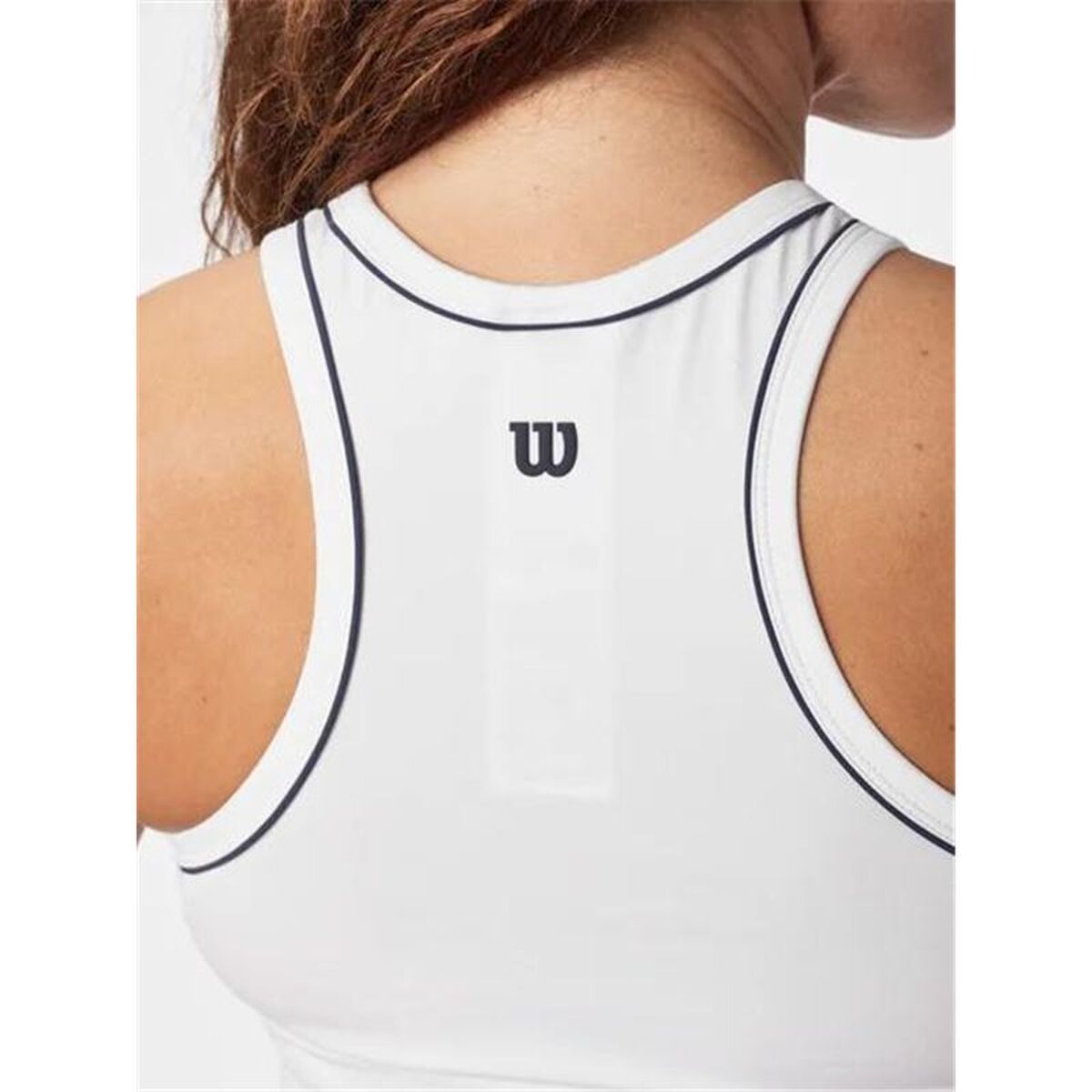 Tricou de Damă fără Mâneci Wilson Team Tank Alb Padel